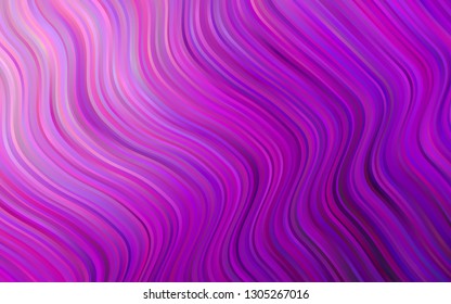 Light Purple vector template with liquid shapes. Modern gradient abstract illustration with bandy lines. Marble design for your web site.