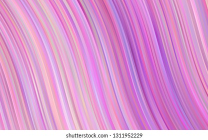 Light Purple vector template with liquid shapes. Colorful abstract illustration with gradient lines. New composition for your brand book.