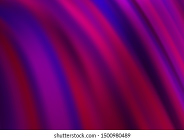 Light Purple vector template with liquid shapes. Creative geometric illustration in marble style with gradient. The template for cell phone backgrounds.