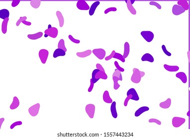 Light Purple vector template with memphis shapes. Illustration with colorful gradient shapes in abstract style. Best smart design for your business.
