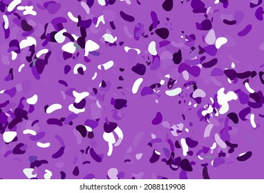 Plantilla de vector púrpura claro con formas memphis. Ilustración simple y colorida con formas abstractas de gradiente. Diseño sencillo para su sitio web.