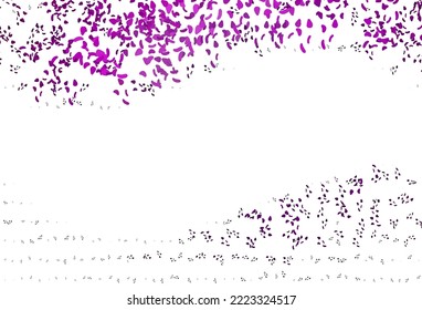 Light Purple vector template with memphis shapes. Colorful chaotic forms with gradient in modern style. Simple design for your web site.