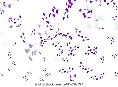 Plantilla de vector de púrpura claro con formas de memphis. Diseño decorativo en estilo abstracto con formas aleatorias. Diseño moderno para su tarjeta de visita.