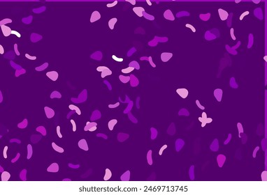 Light Purple vector template with memphis shapes. Decorative design in abstract style with random forms. Best smart design for your business.