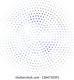 Light Purple vector template with neon stars. Colorful illustration with abstract gradient stars. Best design for your ad, poster, banner.