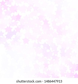 Light Purple vector template with neon stars. Decorative illustration with stars on abstract template. Pattern for wrapping gifts.