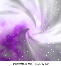 Light Purple vector template with neon stars. Decorative illustration with stars on abstract template. Theme for cell phones.