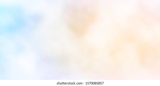 Light Purple vector template with neon stars. Modern geometric abstract illustration with stars. Pattern for websites, landing pages.