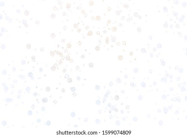 Light Purple vector template with organic meal. Abstract background with colorful Fast Food illustrations. Template for meal cooking in kitchen.
