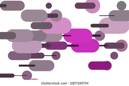 Light Purple vector template with repeated sticks. Shining colored illustration with rounded stripes. The pattern can be used for medical ad, booklets, leaflets