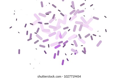 Light Purple vector template with repeated sticks. Blurred decorative design in simple style with lines. The pattern can be used for websites.