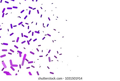 Light Purple vector template with repeated sticks. Capsules on blurred abstract background with gradient. Smart design for your business advert.