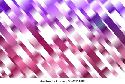 Light Purple vector template with repeated sticks. Glitter abstract illustration with colored sticks. Smart design for your business advert.
