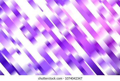 Light Purple vector template with repeated sticks. Modern geometrical abstract illustration with staves. The template can be used as a background.