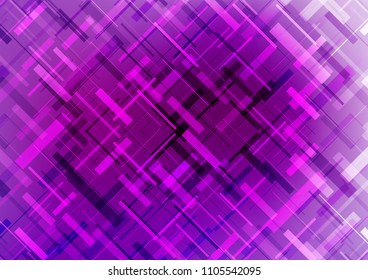 Light Purple vector template with repeated sticks. Glitter abstract illustration with colored sticks. The template can be used as a background.