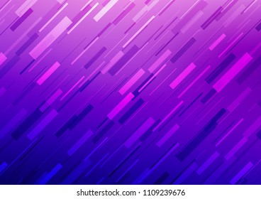 Light Purple vector template with repeated sticks. Decorative shining illustration with lines on abstract template. The pattern can be used as ads, poster, banner for commercial.