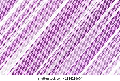 Light Purple vector template with repeated sticks. Glitter abstract illustration with colored sticks. The template can be used as a background.