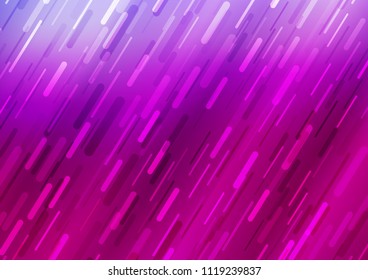 Light Purple vector template with repeated sticks. Modern geometrical abstract illustration with staves. Smart design for your business advert.