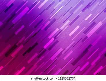 Light Purple vector template with repeated sticks. Decorative shining illustration with lines on abstract template. Best design for your ad, poster, banner.