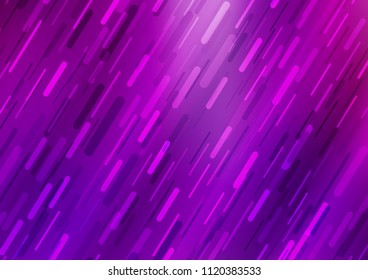 Light Purple vector template with repeated sticks. Modern geometrical abstract illustration with staves. The template can be used as a background.