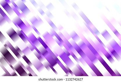 Light Purple vector template with repeated sticks. Decorative shining illustration with lines on abstract template. The pattern can be used for websites.