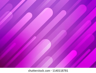 Light Purple vector template with repeated sticks. Glitter abstract illustration with colored sticks. Smart design for your business advert.