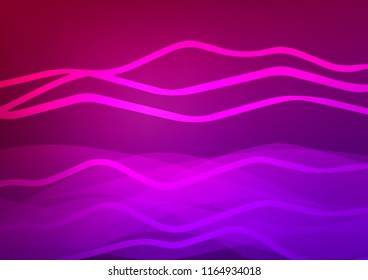 Light Purple vector template with repeated sticks. Glitter abstract illustration with colored sticks. The template can be used as a background.