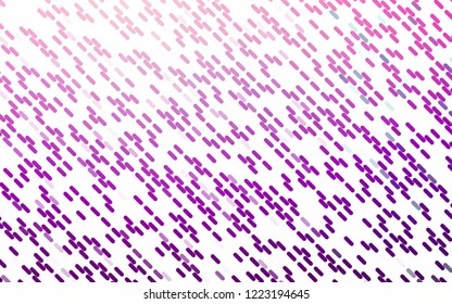 Light Purple vector template with repeated sticks. Modern geometrical abstract illustration with staves. Pattern for business booklets, leaflets.