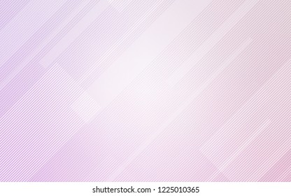 Light Purple vector template with repeated sticks. Decorative shining illustration with lines on abstract template. Best design for your ad, poster, banner.