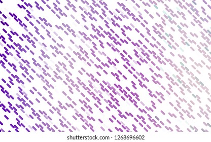 Light Purple vector template with repeated sticks. Glitter abstract illustration with colored sticks. Pattern for websites, landing pages.