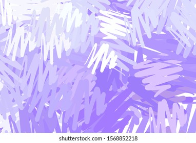 Light Purple vector template with repeated sticks. Colorful shining illustration with lines on abstract template. Template for your beautiful backgrounds.