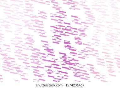 Light Purple vector template with repeated sticks. Blurred decorative design in simple style with lines. Best design for your ad, poster, banner.
