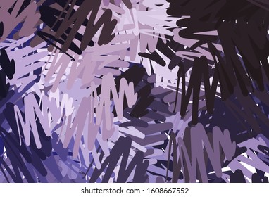 Light Purple vector template with repeated sticks. Shining colored illustration with sharp stripes. Pattern for ad, booklets, leaflets.