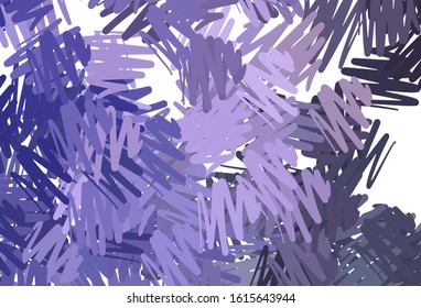 Light Purple vector template with repeated sticks. Blurred decorative design in simple style with lines. Pattern for your busines websites.