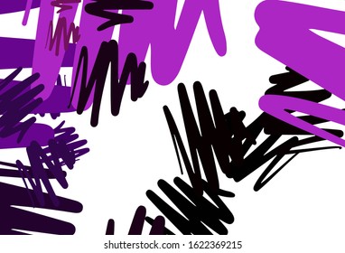 Light Purple vector template with repeated sticks. Glitter abstract illustration with colorful sticks. Pattern for your busines websites.