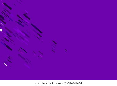 Light Purple vector template with repeated sticks. Modern geometrical abstract illustration with staves. Backdrop for TV commercials.