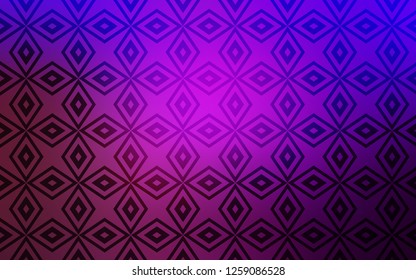 Light Purple vector template with rhombus. Decorative design in abstract style with rectangles. Pattern for busines ad, booklets, leaflets