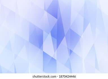 Plantilla de vector púrpura claro con rhombus. Ilustración abstracta brillante con formas rectangulares. Mejor diseño para tu anuncio, afiche, banner.