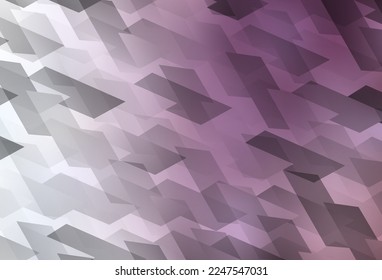 Light Purple vector template with rhombus. Glitter abstract illustration with rectangular shapes. Modern template for your landing page.
