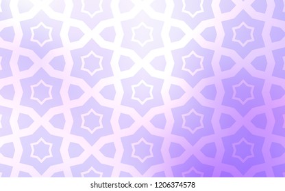 Light Purple vector template with sky stars. Blurred decorative design in simple style with stars. Best design for your ad, poster, banner.