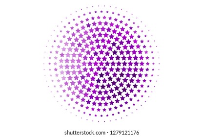 Light Purple vector template with sky stars. Modern geometrical abstract illustration with stars. The pattern can be used for wrapping gifts.