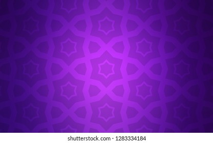 Light Purple vector template with sky stars. Shining colored illustration with stars. Best design for your ad, poster, banner.