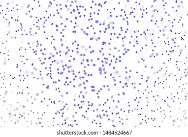 Light Purple vector template with sky stars. Modern geometrical abstract illustration with stars. Pattern for astrology websites.