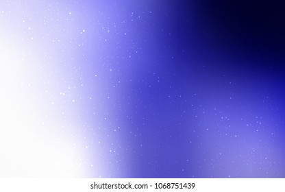 Light Purple vector template with space stars. Shining colored illustration with bright astronomical stars. Template for cosmic backgrounds.