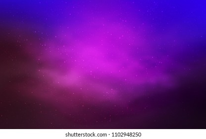Light Purple vector template with space stars. Modern abstract illustration with Big Dipper stars. Best design for your ad, poster, banner.