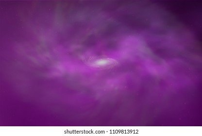 Light Purple vector template with space stars. Modern abstract illustration with Big Dipper stars. Pattern for astronomy websites.