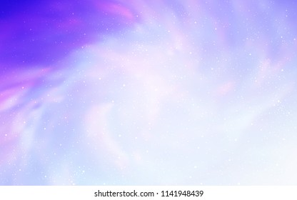 Light Purple vector template with space stars. Modern abstract illustration with Big Dipper stars. Pattern for futuristic ad, booklets.