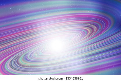 Light Purple vector template with space stars. Shining colored illustration with bright astronomical stars. Pattern for futuristic ad, booklets.