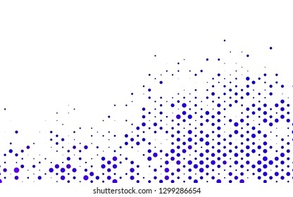 Light Purple vector template with spots. Blurred decorative design in abstract style with bubbles. Pattern for ads, booklets.