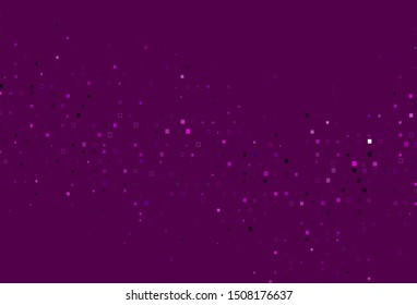 Light Purple vector template with square style. Beautiful illustration with rectangles and squares. Best design for your ad, poster, banner.